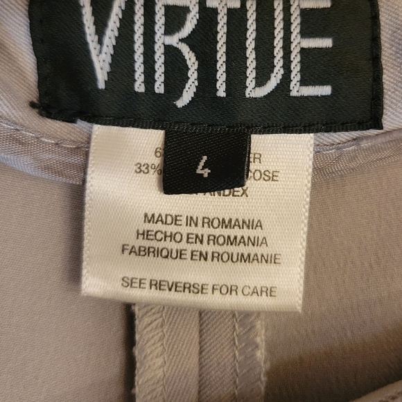 Virtue Dove Gray Dress Slacks, NWOT, Sz 4 - Picture 2 of 7